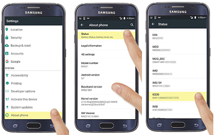 Android ICCID guide